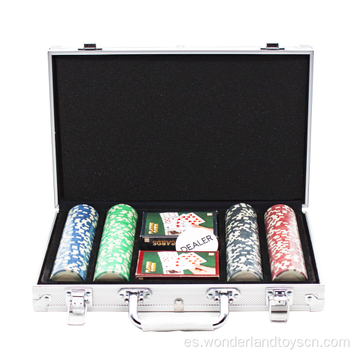 Juego de casino de 200 piezas de fichas de póquer de metal 2021